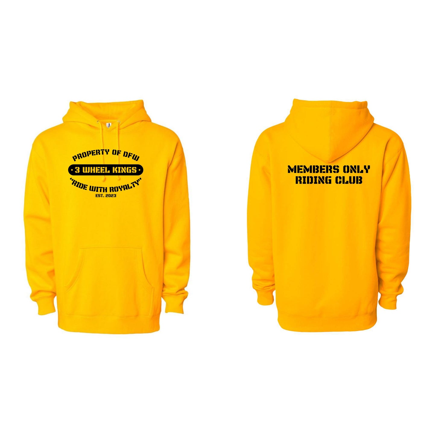 3 Wheel Kings Property Midweight Hoodie