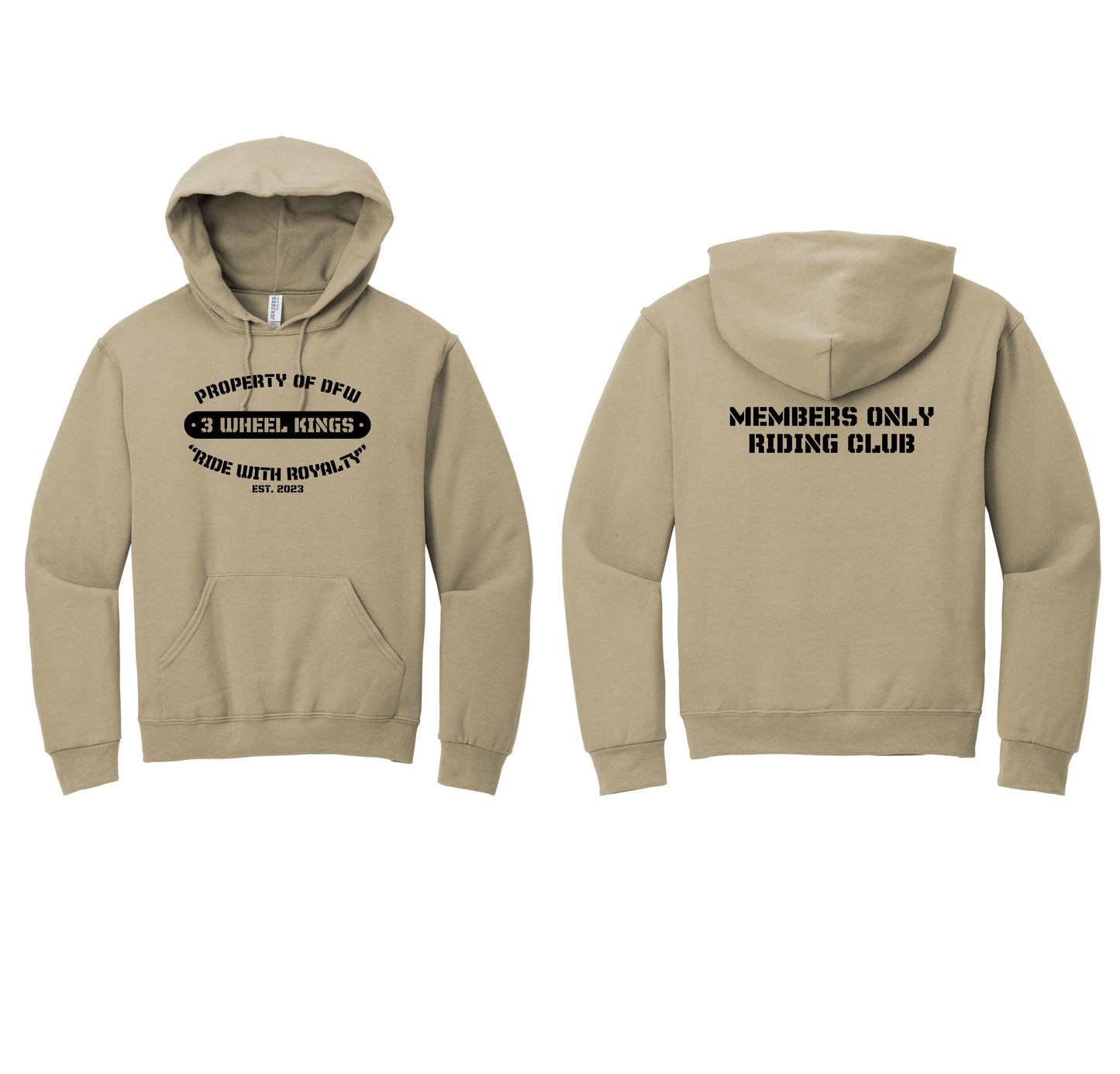 3 Wheel Kings Property Midweight Hoodie