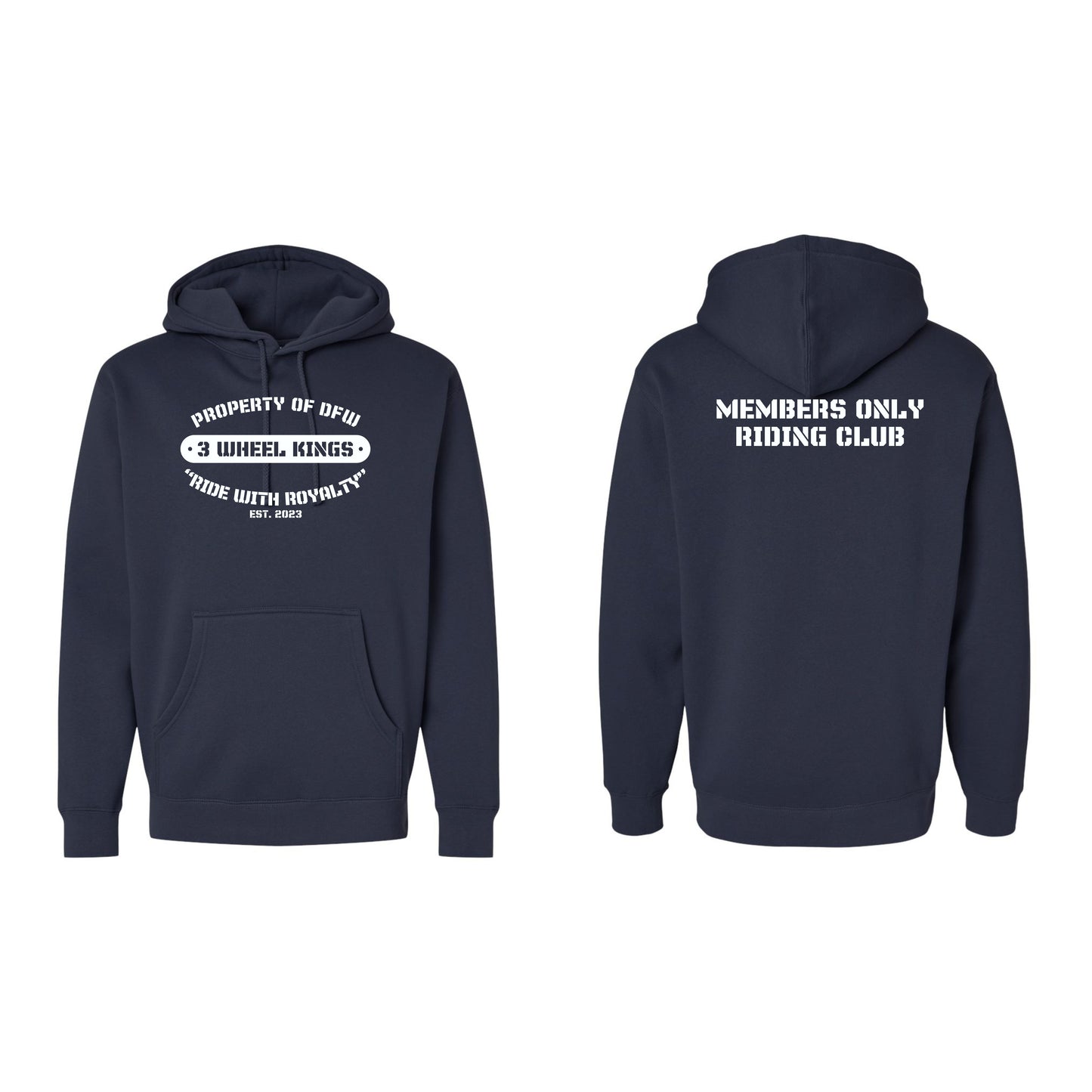 3 Wheel Kings Property Midweight Hoodie