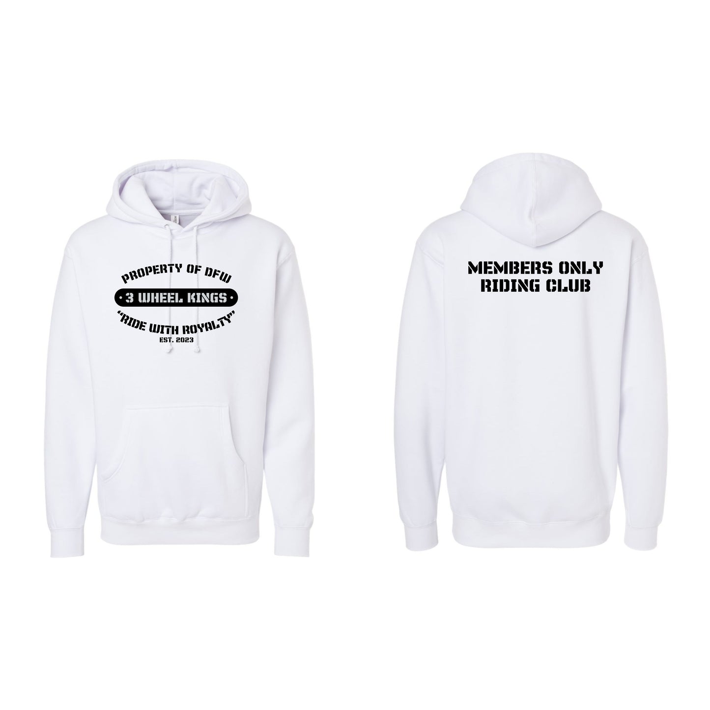 3 Wheel Kings Property Midweight Hoodie