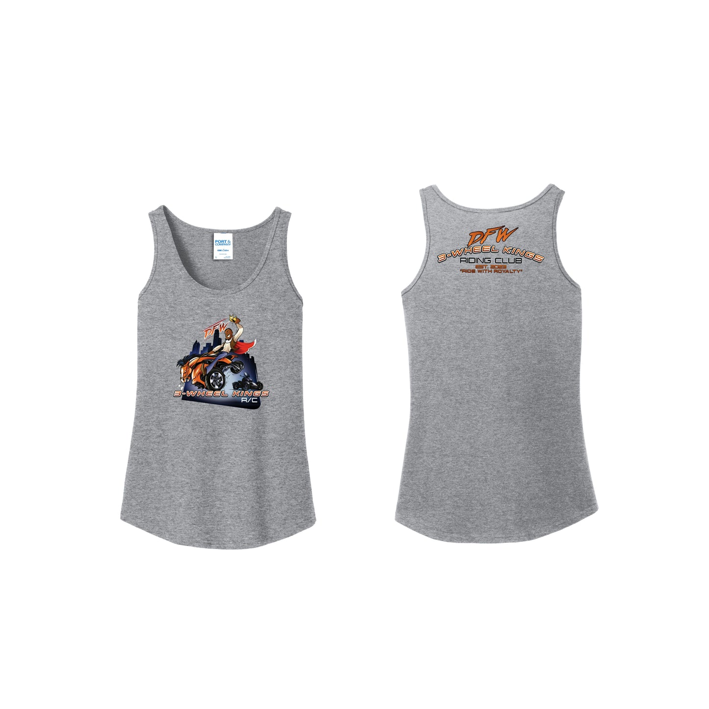 3 Wheel Kings Back Arch Ladies Tank Top