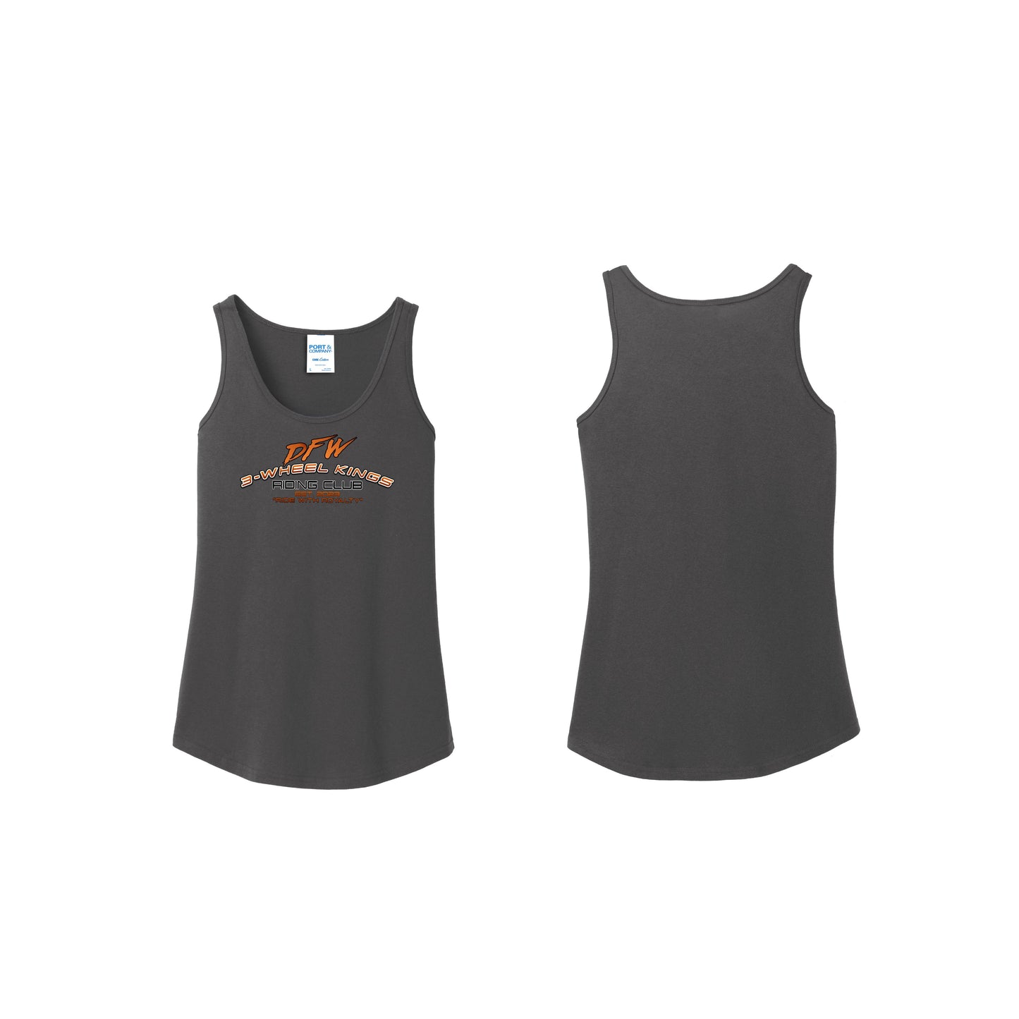 3 Wheel Kings Arch Logo Ladies Tank Top