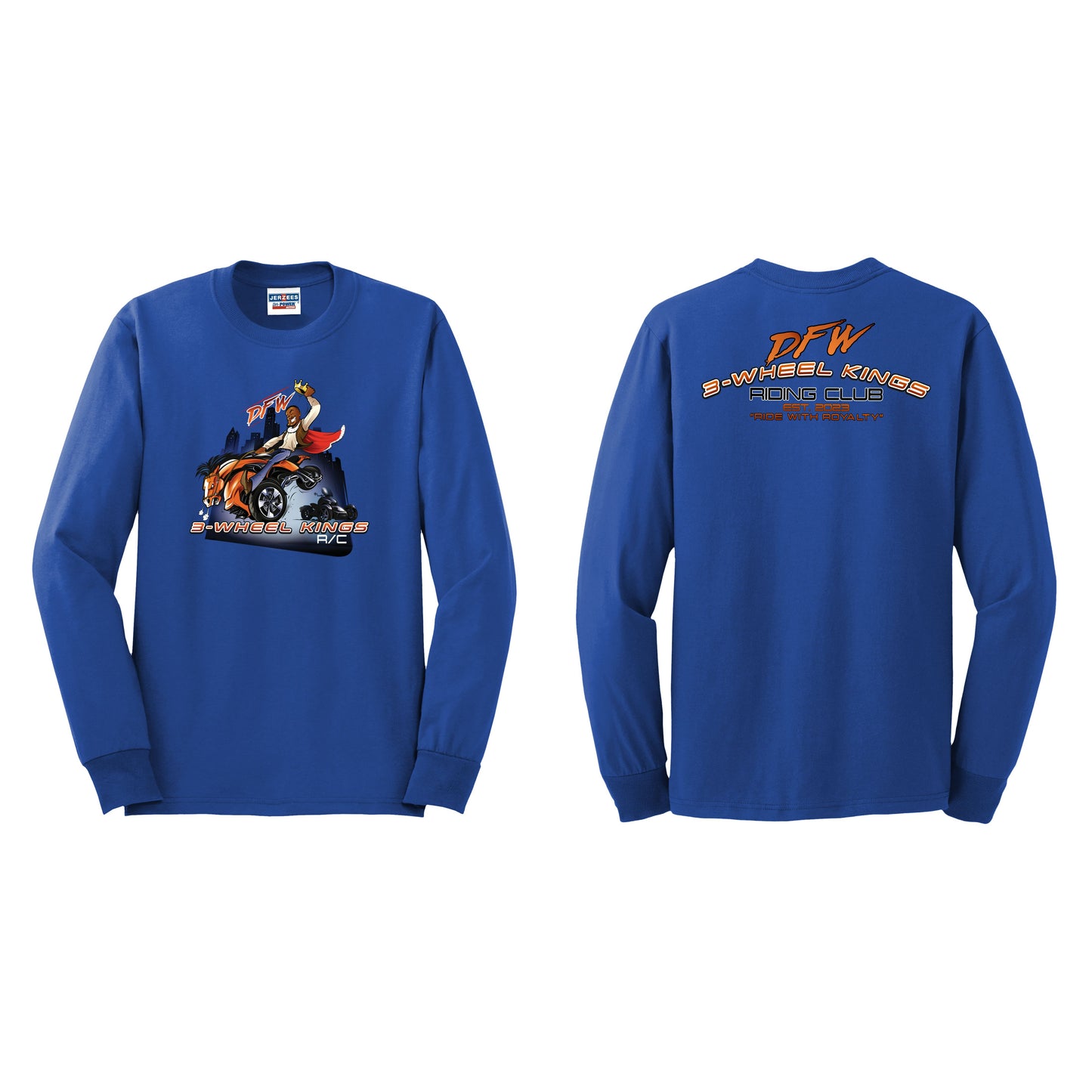 3 Wheel Kings Back Arch Long Sleeve Tee