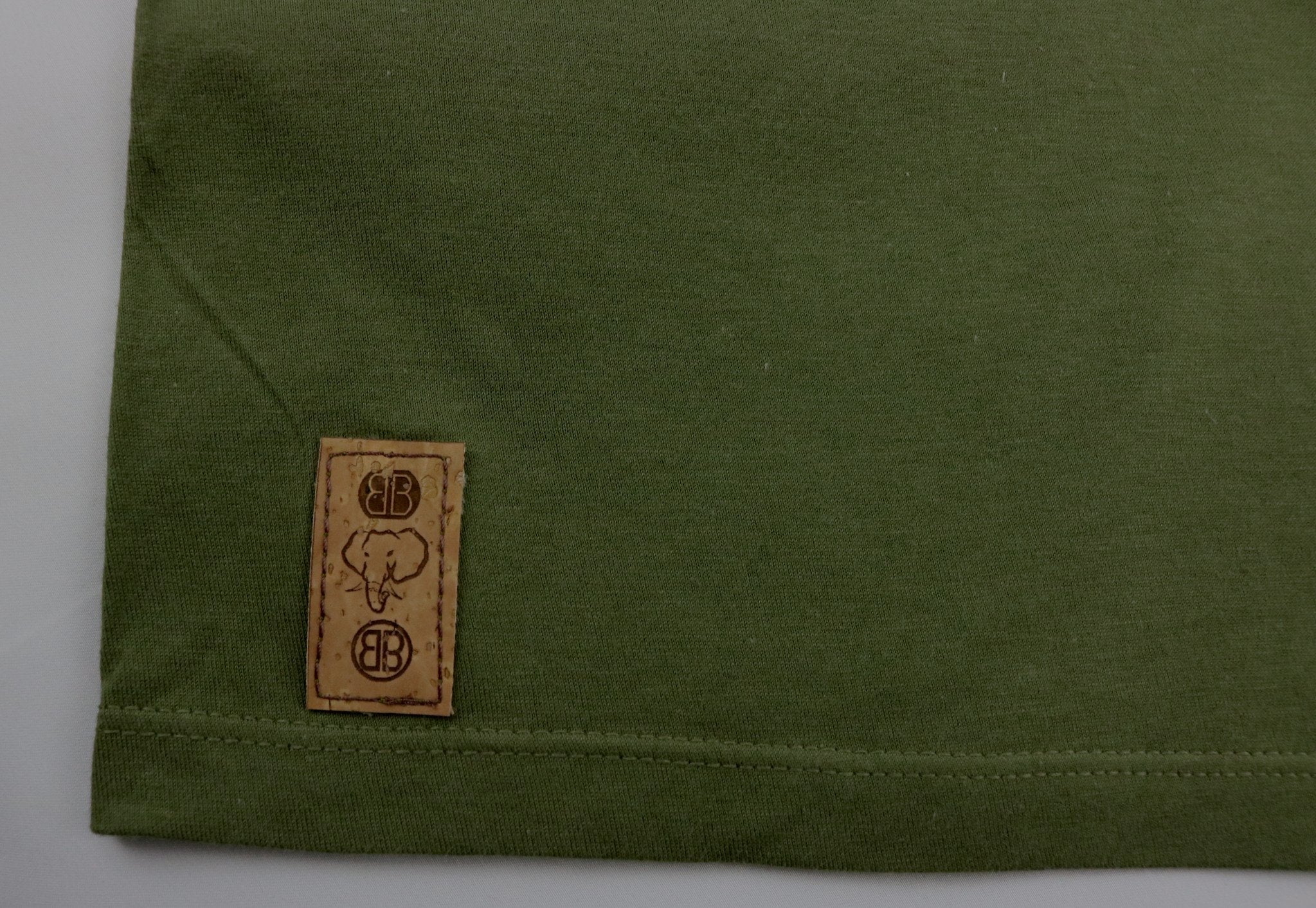 Elephant Head Military Tee/Orange Embroidery