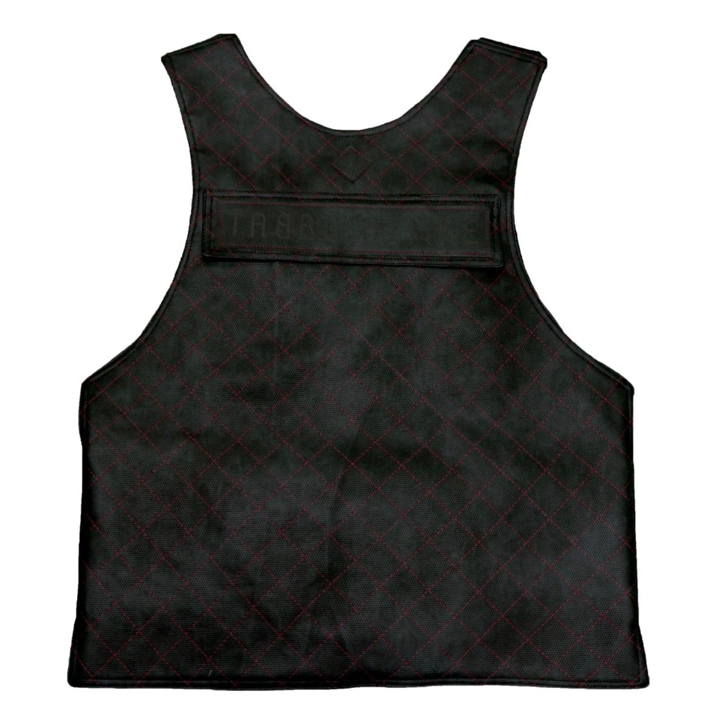 Premium Vest Black on Red