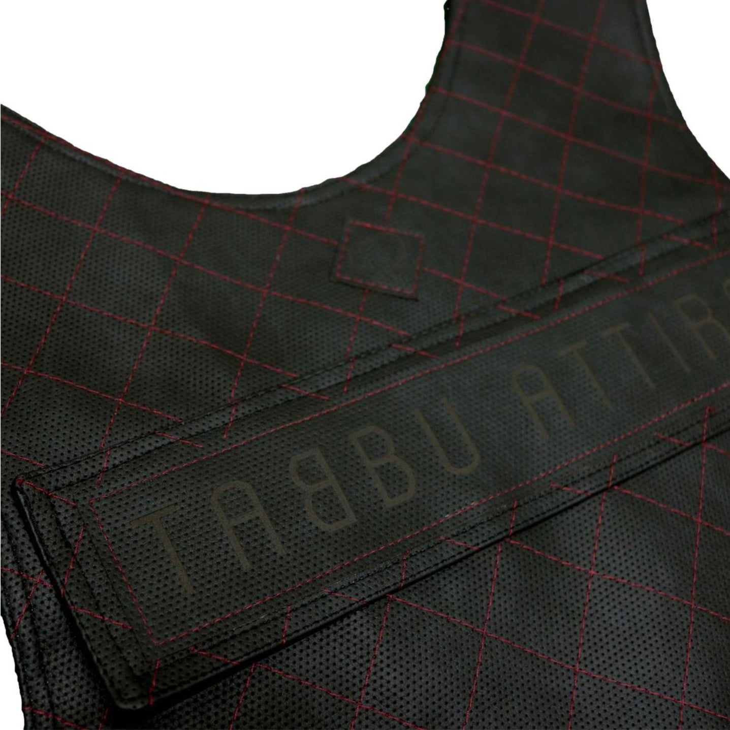 Premium Vest Black on Red