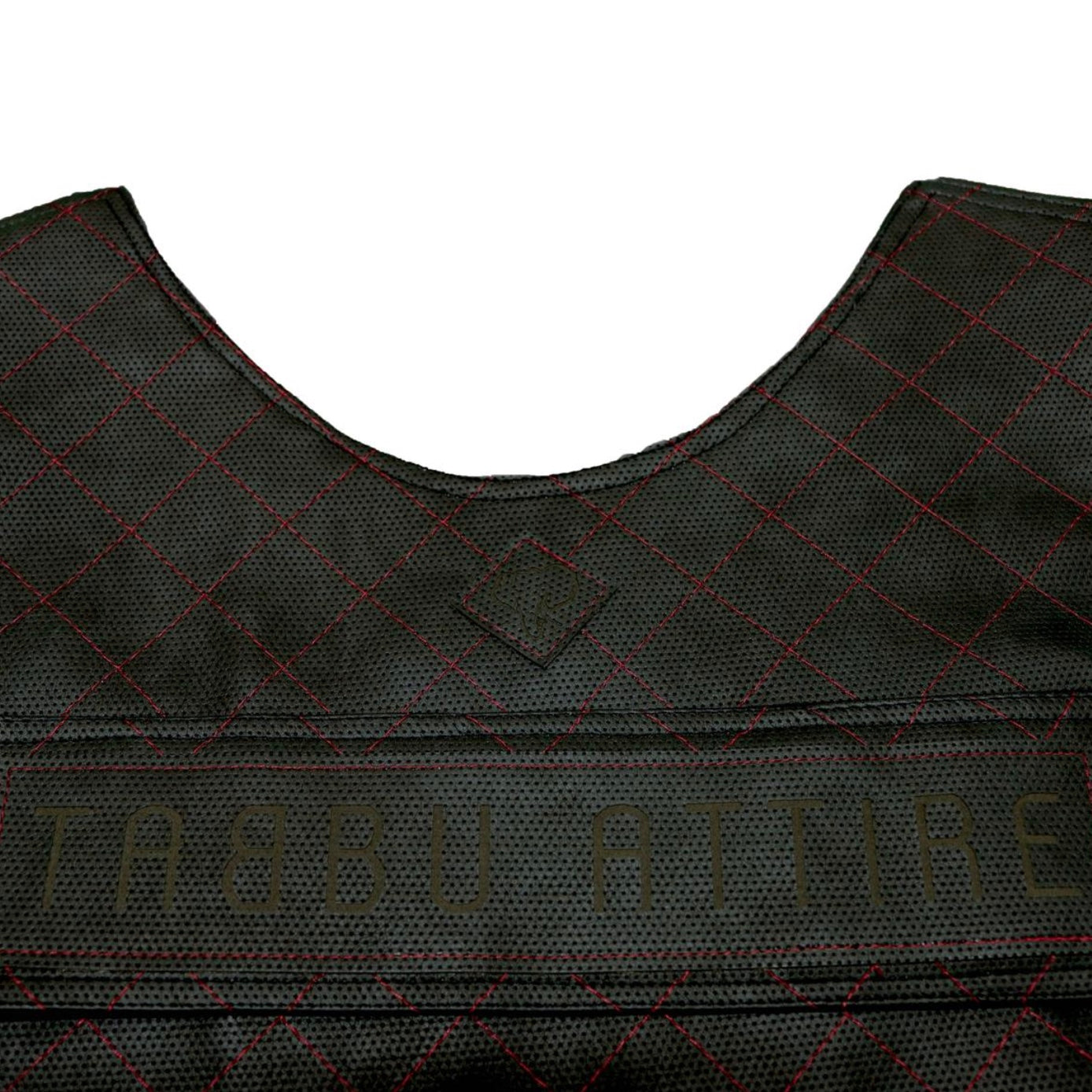 Premium Vest Black on Red