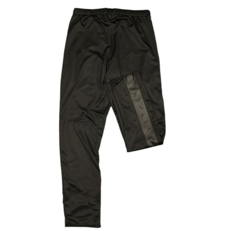 Black Stripe Pants in Black
