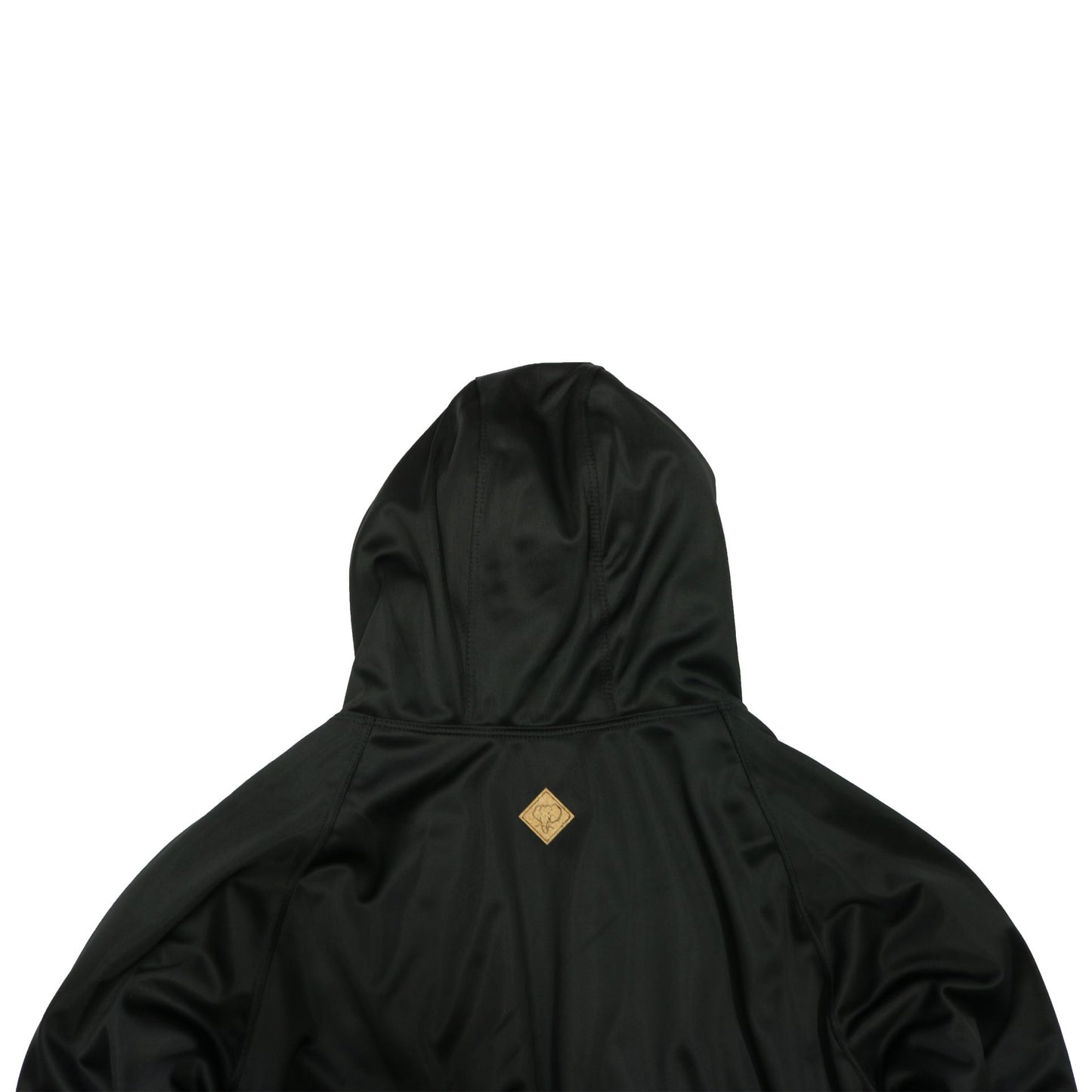 Elephant Head Fur Lining Heavyweight Jacket-Black/White